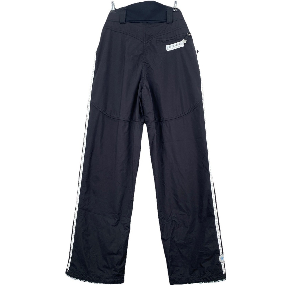 Vintage Prom P2 Snowboard Pants Black White Stripe Mens Medium ECOTEMP  10000